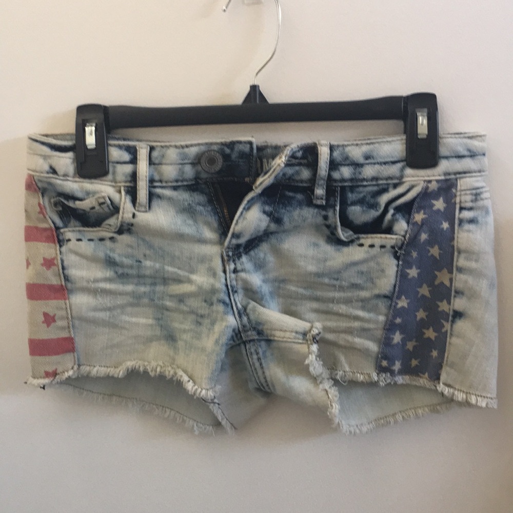 Stars and Stripes jean shorts